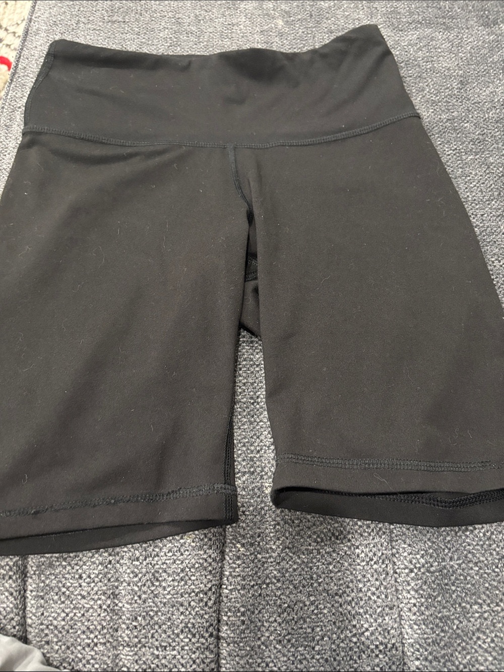 Black workout shorts